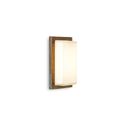 3410 Moretti Luce Ice Cubic rectangular настенный уличный светильник с прямоугольным корпусом и матовым стеклом