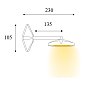 Уличный настенный светильник Aura Moretti Luce 3521 — фото 6
