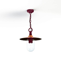 Montana N° 1; Clear glass E27 105W - Lacquered copper dome; Wine red