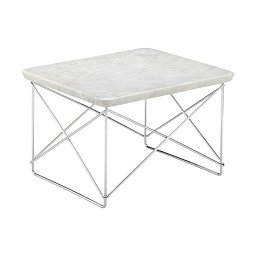 20119518 Occasional Vitra Квадратный прикроватный столик из мрамора со вставками хрома