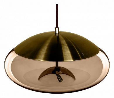 подвесной светильник с латунным куполообразным плафоном