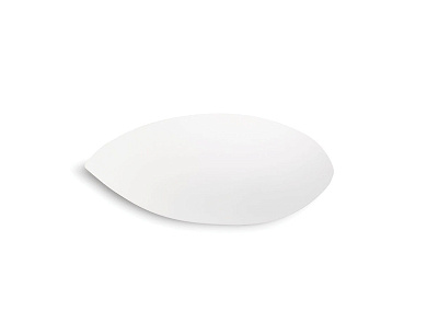 настенный керамический светильник округлой формы с рассеянным светом