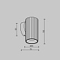 C106WL-01-GU10-B Maytoni Calipso Настенный светильник 10W Черный — фото 7