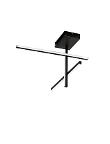 Triac Dimmable Sandy Black Aluminium & Acrylic Sandy Black Steel Base LED 25Watt 220-240Volt 955Lm IP20 3200K L:51 W:51 H:31.2 cm