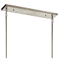 Moorgate 7 Light Linear Chandelier Distressed Antique White люстра 44082DAW Kichler — фото 4