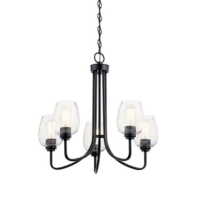 Valserrano 5 Light Chandelier Black люстра 44377BKCS Kichler