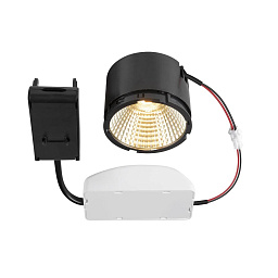встраиваемый модульный светильник с LED источником света чёрного цвета