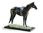 1009184 Lladro Deep Impact фарфоровая фигурка лошади с синим седлом — фото 1