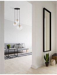 9416933 Nova Luce Mirale трёхламповый подвесной светильник с шаровыми плафонами на металлических держателях