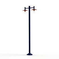 Montana N° 4; Clear glass E27 105W - Lacquered copper dome; Steel blue
