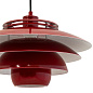 6474 Ejka Dyberg Larsen Подвесной светильник с многослойным плафоном, тёмно-красный — фото 1
