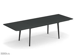 3485 - 3486 - 3487 emu Plus 4 Раздвижной прямоугольный садовый стол из стали