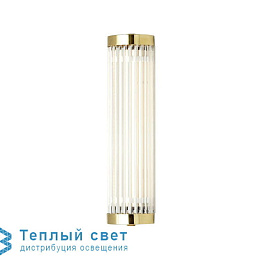 DP7212/27/BR/PO/LED Original BTC Pillar настенный светильник с вертикальным рифленым стеклянным плафоном цилиндрической формы