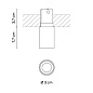 661011/10 Vibia Bind solo Светильник направленного света Ø 3 см x 4 см Узкий - 6610 встраиваемый точечный светильник — фото 1