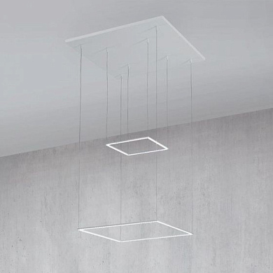 Cornice Icone Одинарный подвес квадратный белый i-c-0576