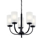 Kennewick 5 Light Chandelier Black люстра 52386BK Kichler — фото 3