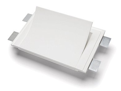 встраиваемый керамический настенный светильник с направленным потоком света вниз