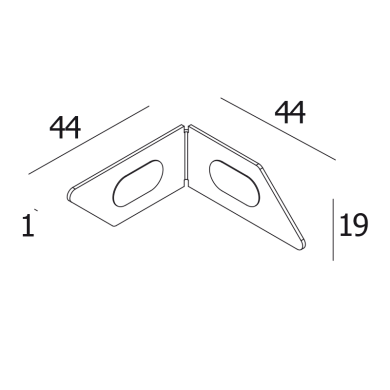 FTL35 TR - CORNER 90° Delta Light ILP