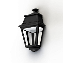 Avenue 2 N° 3; Clear glass Built-in LED 2700°K warm white 10W; Dark black