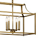 Morrigan 40" 8 Light Linear Chandelier Natural Brass люстра 42497NBR Kichler — фото 2