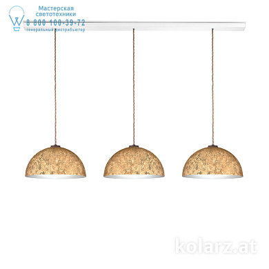 подвесной светильник с тремя полусферическими плафонами