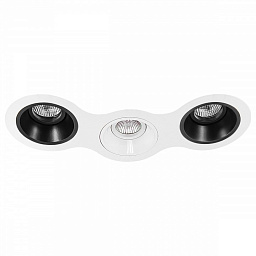 D696070607 Lightstar Domino встраиваемый светильник, 50Вт, белый;черный