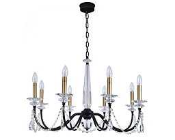 3978/C black+brass Newport Anastasiya люстра