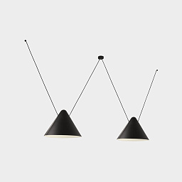 подвесной светильник с тремя прямоугольными корпусами на подвесе