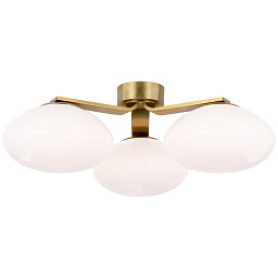 CD4015GM-WG Visual Comfort Marisol накладной потолочный светильник с тремя матовыми стеклянными плафонами