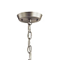 Kennewick 3 Light Chandelier with White Fabric Brushed Nickel люстра 52384NI Kichler — фото 2
