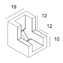 SL19 - CORNER V90° W
