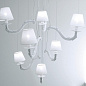 SE627-60B Karman Deja Vu L60 lampshade SP люстра с текстильным абажуром глянцевый белый — фото 2