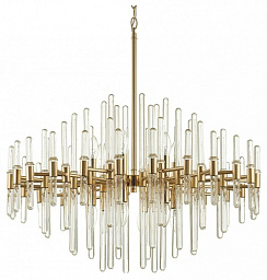 4988/12 Odeon Light Stika подвесной светильник с ярусом стеклянных трубок
