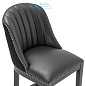 112044 Counter Stool Balmore black velvet black PU Eichholtz