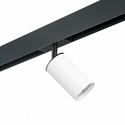 PRO436 Lightstar Rullo трековый прожектор белого цвета с коротким цилиндрическим корпусом для однофазного шинопровода