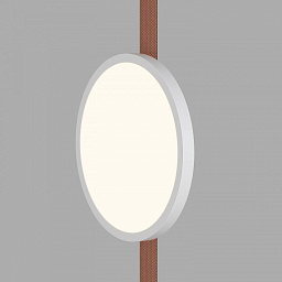 DK5567-WH+BK Denkirs BELTY FLOW накладной потолочный светильник круглой формы белого цвета для трекоременной системы 48V