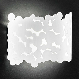 441/2A white IDL Bubbles настенный светильник с ажурным металлическим плафоном белого цвета
