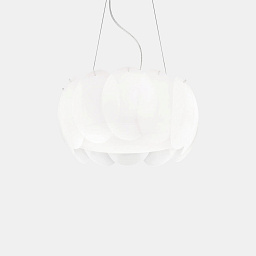 074139 Ideal lux Ovalino подвесной светильник с белыми овальными элементами в виде лепестков