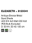 8120041 ELIZABETH Novaluce светильник LED E14 4x5W IP20