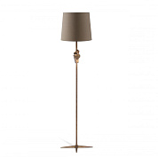 Oblique Floor Lamp New Bronze with Bright Gold Porta Romana