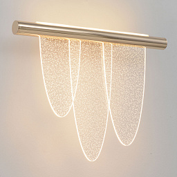 VALENTIN AP11W LED GOLD Crystal Lux VALENTIN настенный светильник с горизонтальной панелью и подвесными цепочками света