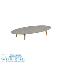 НИЗКИЙ СТОЛ STYLETTO LOUNGE 250X130CM НОГИ ТИКА КЕРАМИЧЕСКАЯ СТОЛЕШНИЦА CEPPO DOLOMITICA Royal Botania