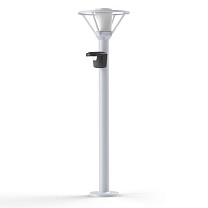 Bermude N° 4; Frosted glass E27 105W Detector; White