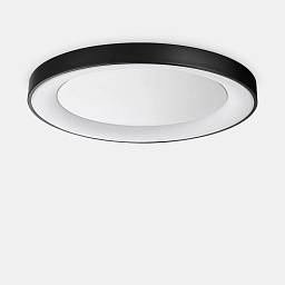 312361 Ideal lux Planet потолочный светильник черного цвета с широким рассеивателем