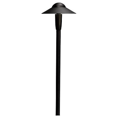 6" Dome 3000K LED Path Light Textured Black светильник-столбик для дорожек 15870BKT30R Kichler