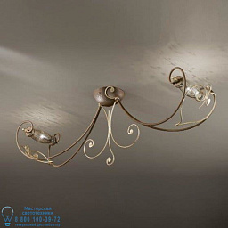 6087/P2 MM lampadari Botte потолочный светильник с изогнутыми рожками и стеклянными плафонами