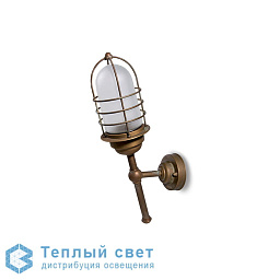 фасадный настенный светильник с решёткой и направленным вниз потоком света