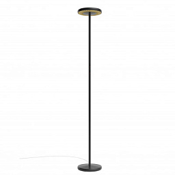 Rotaliana Sol F1 PT LED торшер минималистичный матовый чёрный; золото 1SOF100462EL1
