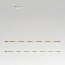 Rotaliana Squiggle H11 люстра с двумя элементами матовое золото 1SQH011004ZL0