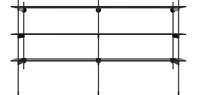 Rod shelf combination 15 Bolia книжная полка 00-130-15_5130